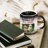 Tasse personnalisée à changement de couleur pour propriétaire d'animal de compagnie – Photo de maman bien formée